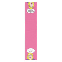 おもしろいレトロ女子カスタム走者 ショートテーブルランナー