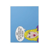 おもしろいレトロ女性のテカスタムートパッド ノートパッド (回転)