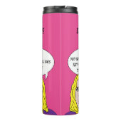 おもしろいレトロ女性カスタム文字&ネームタンブラー タンブラー (裏面)