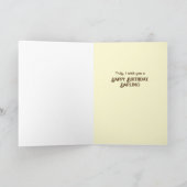 おもしろいレトロ女性39番目の誕生日の誤情報 カード (内部)