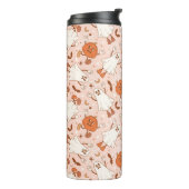 おもしろいレトロ幽霊およびジャッキ – O – ランタンパターン タンブラー (回転左)