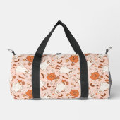 おもしろいレトロ幽霊およびジャッキ – O – ランタンパターン ダッフルバッグ (正面)