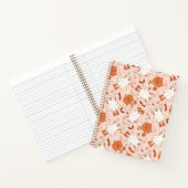 おもしろいレトロ幽霊およびジャッキ – O – ランタンパターン ノートブック (内部)