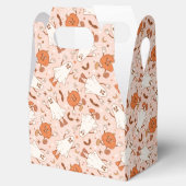 おもしろいレトロ幽霊およびジャッキ – O – ランタンパターン フェイバーボックス (オープン)