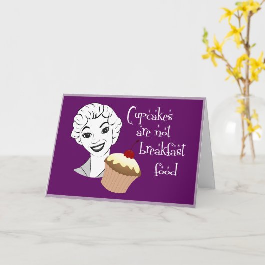 おもしろいレトロ母ことわざグリーティングカード カード (黄色い花)