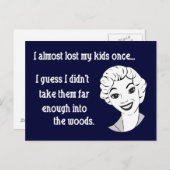 おもしろいレトロ母はがき ポストカード (正面/裏面)