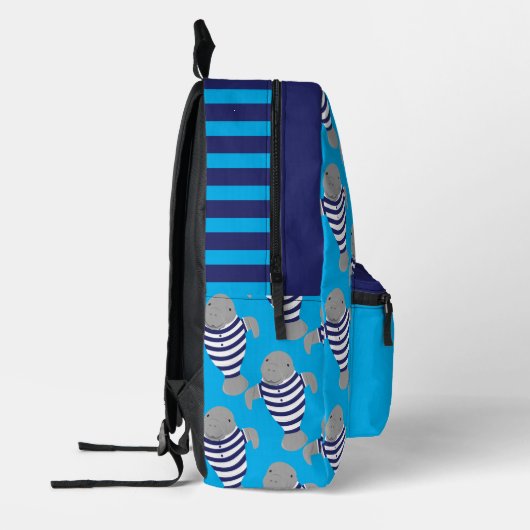 おもしろいレトロ水着管理アニマルキッズ名 プリントバックパック (左)