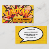 おもしろいレトロ漫画カラフル帳 名刺 (正面/裏面)