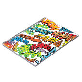 おもしろいレトロ漫画ブックアポップ・アートのートサウンド ノートブック (左側)