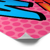 おもしろいレトロ漫画ブックアポップ・アートのートサウンド ポスター (角)