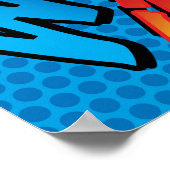 おもしろいレトロ漫画ブックアポップ・アートのートサウンド ポスター (角)