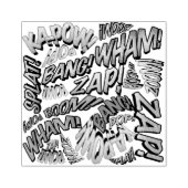 おもしろいレトロ漫画ブックアポップ・アートのートサウンド ラバースタンプ (インプリント)