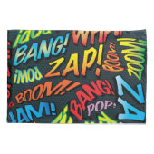 おもしろいレトロ漫画ブックアポップ・アートのートサウンド 枕カバー (裏面)