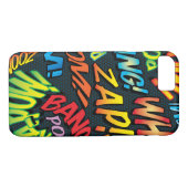 おもしろいレトロ漫画ブックアポップ・アートのートサウンド Case-Mate iPhoneケース (裏面(横))