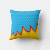 おもしろいレトロ漫画ブックアポップ・アートのート爆発 クッション (裏面)