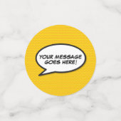 おもしろいレトロ漫画ブック音声バブル コンフェッティ (スモール正面)