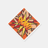 おもしろいレトロ漫画ブックPOW スタンダードカクテルナプキン (角)