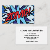 おもしろいレトロ漫画ブックZOMG! 名刺 (正面/裏面)