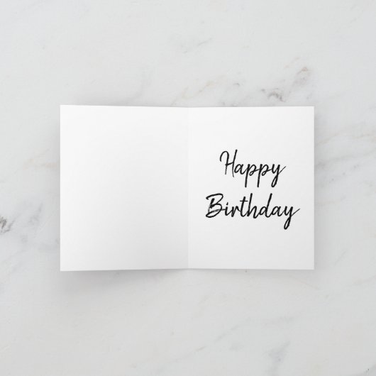 おもしろいレトロ誕生日カー吹ドのアウトキャンドル カード (内部)