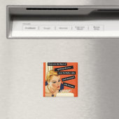 おもしろいレトロ誕生日カー吹ドのアウトキャンドル マグネット (インサイチュ (食洗機))