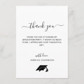 おもしろいレトロ車卒業パレードYによる感謝してい運転車 サンキューカード (裏面)