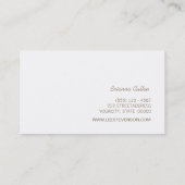 おもしろいレトロ金ゴールドフェイクシークインストライプのモダン 名刺 (裏面)