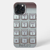 おもしろいレトロ電話 iPhoneケース (裏面)