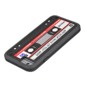 おもしろいレトロ音楽カセットテープパターン Case-Mate iPhoneケース (底)