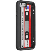 おもしろいレトロ音楽カセットテープパターン Case-Mate iPhoneケース (裏面/右)