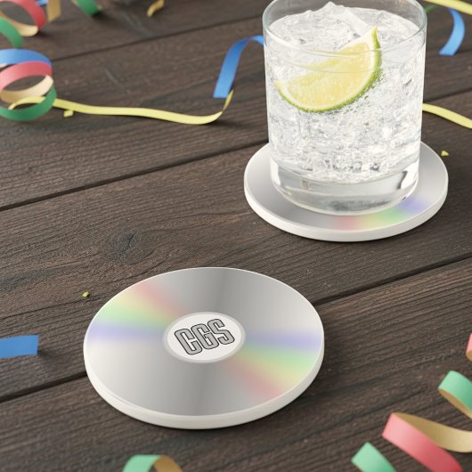 おもしろいレトロ音楽CD DVDモノグラムY2Kコースター コースター