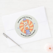 おもしろいレトロ70年代 ラウンドシール (封筒)