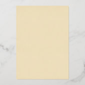 おもしろいレトロ70s Groovy Circles結婚の金ゴールド 箔招待状 (裏面)