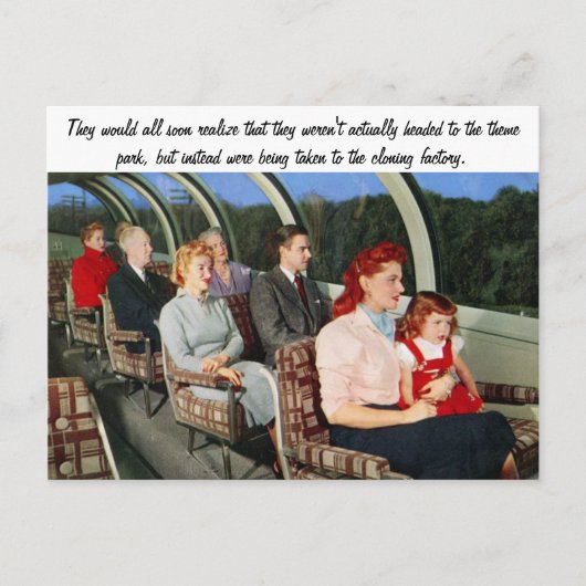 おもしろいレトロ ポストカード (正面)