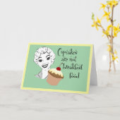 おもしろいレトロMOMことわざグリーティングカード カード (黄色い花)