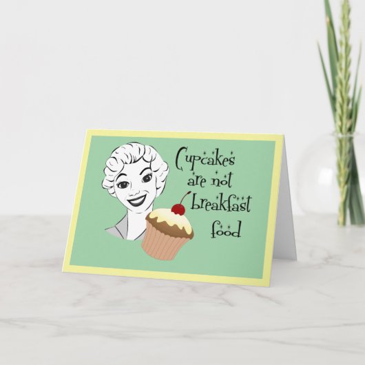 おもしろいレトロMOMことわざグリーティングカード カード (正面)