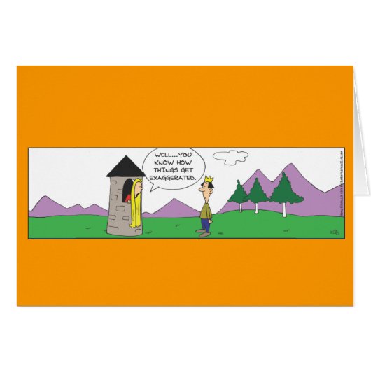 おもしろいレプンツェルショートタワーカード (正面横)