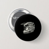 おもしろいレース100日の学校 – Race Helme 缶バッジ (正面&裏面)