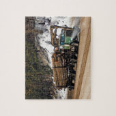 おもしろいログイン – ログアウトTrucker Artデザイン ジグソーパズル (縦)