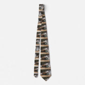 おもしろいログイン – ログアウトTrucker Artデザイン ネクタイ (裏面)