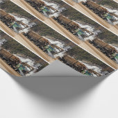 おもしろいログイン – ログアウトTrucker Artデザイン ラッピングペーパー (角)