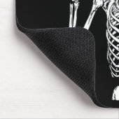 おもしろいロッカースケルトンのハンドロックの衣装ハロウィーン マウスパッド (コーナー)