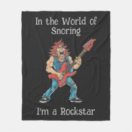 おもしろいロックスター フリースブランケット