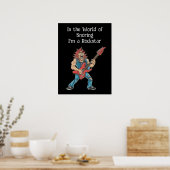 おもしろいロックスター ポスター (キッチン)