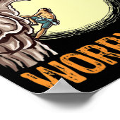 おもしろいロック登山登る多くの心配の少ないボルダリング ポスター (角)