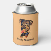 おもしろいロットワイラードッグクーラーボックス 缶クーラー (缶裏面)