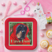 おもしろいロットワイラー紙プレート ペーパープレート (パーティー)