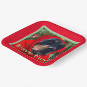 おもしろいロットワイラー紙プレート ペーパープレート (傾斜あり)