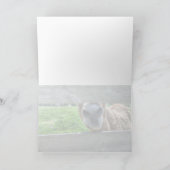 おもしろいロバ恋しく思ー空白の サンキューカード (内部)