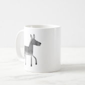 おもしろいロバ コーヒーマグカップ (正面左)