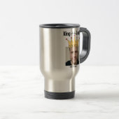 おもしろいロパーソナライズされたードキングクラウン写真 トラベルマグ (正面右)